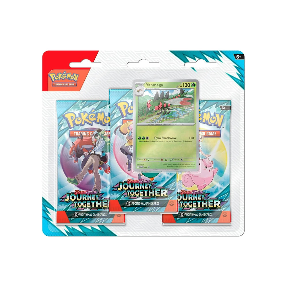 Pokémon TCG – Scarlet & Violet: Journey Together Yanmega 3-Pack Blister – SV09 – English