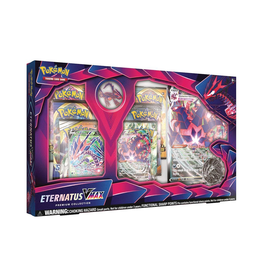 Pokémon TCG – Eternatus VMAX Premium Collection – 6 Boosters – English