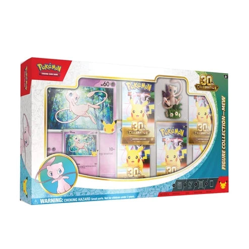 Pokémon TCG – 30th Celebration Mew Figure Collection – 5 Boosters – English