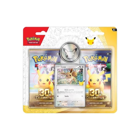 Pokémon TCG – 30th Celebration Eevee 2-Pack Blister – 2 Boosters – English