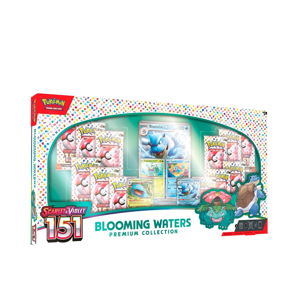 Pokémon TCG – Scarlet & Violet 151 Blooming Waters Premium Collection – 12 Boosters – English