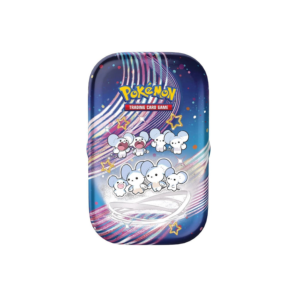 Pokémon TCG – Scarlet & Violet: Paldean Fates Maushold Mini Tin – 2 Boosters – English