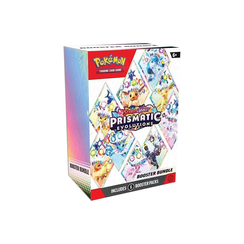 Pokémon TCG – Scarlet & Violet: Prismatic Evolutions Booster Bundle – 6 Boosters – English