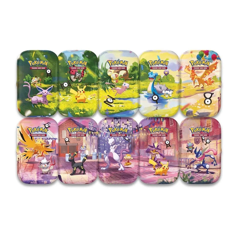 Pokémon TCG – 30th Celebration Mini Tin Display – 10 Tins / 20 Boosters – English