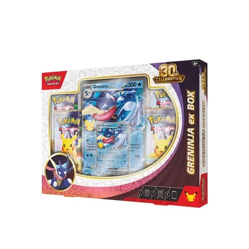 Pokémon TCG – 30th Celebration Greninja ex Box – 4 Boosters – English
