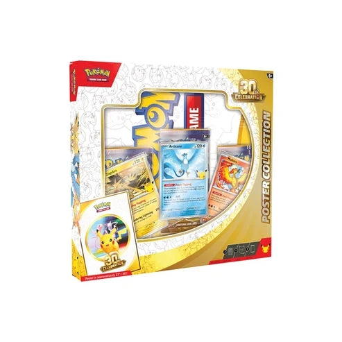 Pokémon TCG – 30th Celebration Poster Collection – 3 Boosters – English